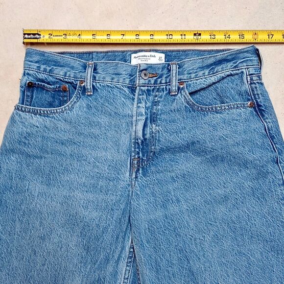 Abercrombie & Fitch Ultra Loose Low Rise Jeans Women's Size 27 Curve Love - Picture 7 of 9